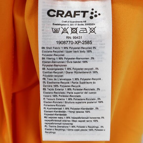 NWT Craft Women's Adv Essence Training Singlet Racerback Bright Orange Size XS - Picture 9 of 9